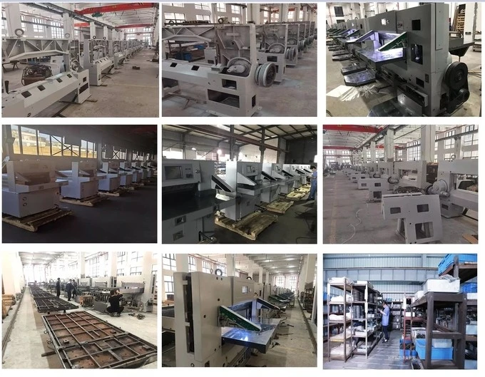 Cortadora del papel de la guillotina/cadena de producción automáticas 45 ciclos/minuto 7