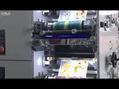 Máquina de impresión de etiquetas UV Flexo de 310 mm con estación de corte por die