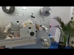 Máquina automática de mejora de etiquetas digitales con barniz de estampado de láminas