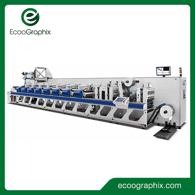 Impresora modular Flexo de 8 colores totalmente servocontrolada de alta velocidad con pantalla táctil móvil