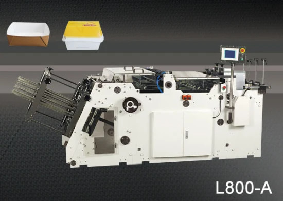 Máquina de papel plegable automática de la fabricación de cajas de Ecoographix para la comida
