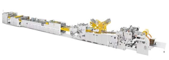 Máquina de moldear bolsas de papel de compras de 180-350gm con agujeros para mangos