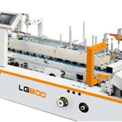 Máquina encoladora plegable automática de cartón Ecoographix para embalaje