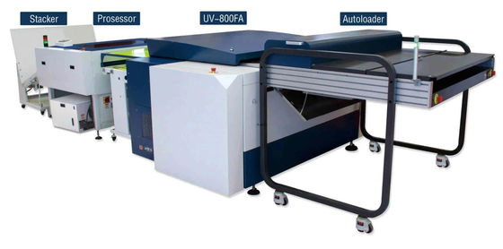 Máquina automática para fabricar placas CTP térmicas con sistema de imágenes de 32 canales, resolución de 2400 ppp y 16 placas por hora