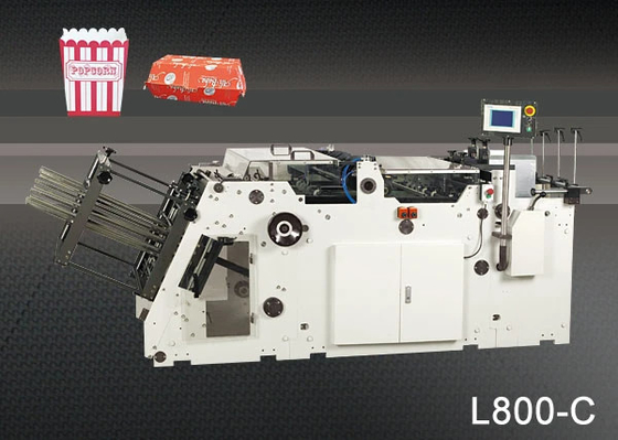 Caja de papel automática de la máquina de la fabricación de cajas que erige formando los pedazos/minuto de la máquina 200