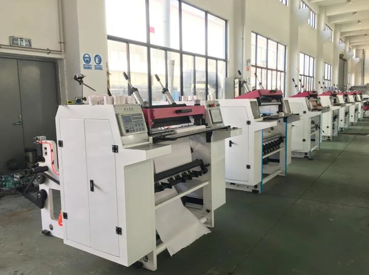 Máquina automática el rebobinar que raja para el papel termal Ecoographix 110m/Min
