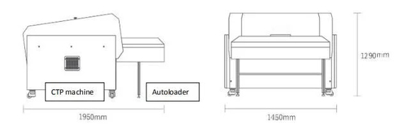 Máquina de fabricación de placas totalmente automática CTP térmica con sistema de punción integrado