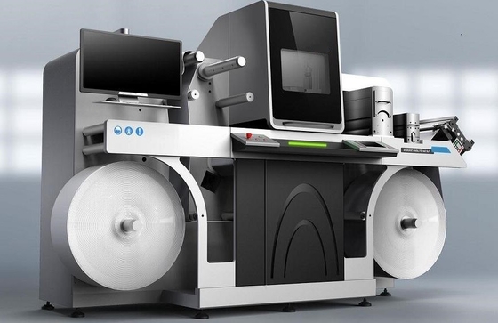 Mejorador automático de la máquina de impresión de etiquetas digitales de estampado y barnizado de papel