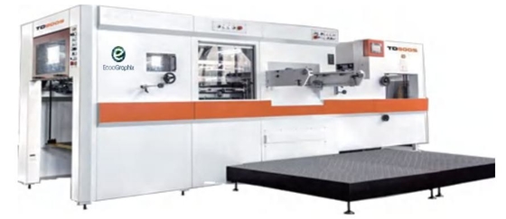 TD800S Equipo de prensado de cartón con máquina de corte a presión de cama plana