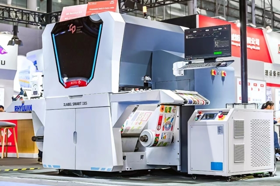Máquina de impresión de inyección de tinta de etiquetas UV digitales a todo color de alta velocidad