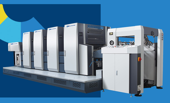 Máquina de impresión offset de 740 mm multicolor con alimentación de hojas