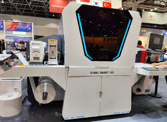 Impresora automática de inyección de tinta UV de etiqueta digital a todo color