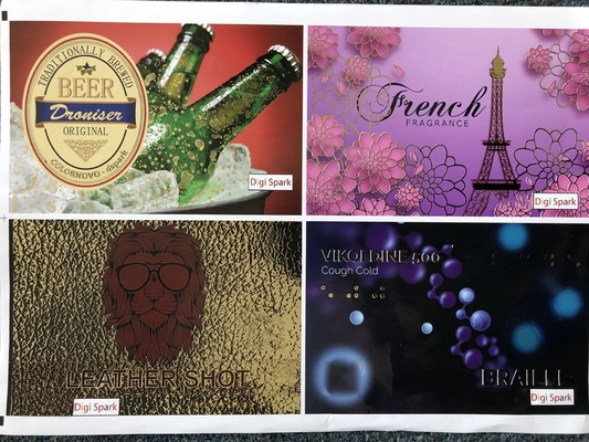 Estampado y barnizado automático de papel frío mejorador de etiquetas digitales