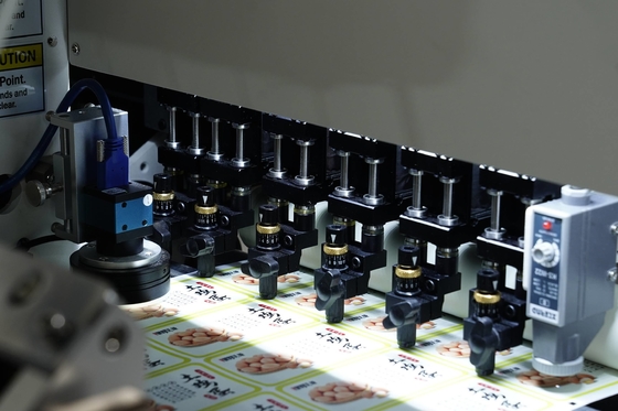 Una estación de seis cabezas VD3350 Máquina de corte de etiqueta digital de alimentación automática