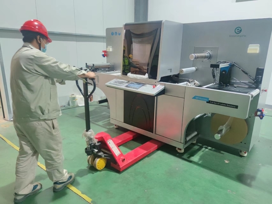 Máquina de impresión de etiquetas digitales para estampar y barnizar papel de papel