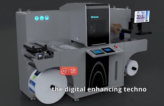 Ecoospark UV Piezo Inkjet Label Roll Embellishment Machine Solución perfecta para mejorar los efectos