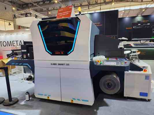 Prensa digital de etiquetas UV de 216 mm con resolución de 1200*600 ppp y velocidad de impresión de 10 m/min - 75 m/min