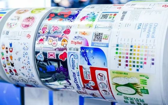 máquina que corta con tintas la cuchilla del motor de la etiqueta del rollo de 330m m Digitaces