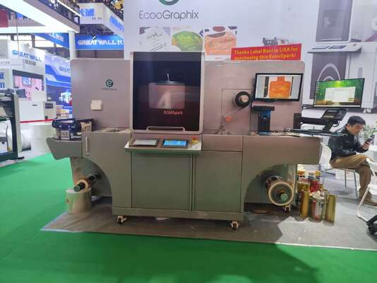 Máquina de impresión de barniz UV digital rotativa y de laminado en frío