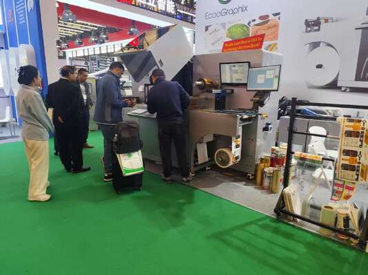 Máquina de impresión de barniz UV digital rotativa y de laminado en frío