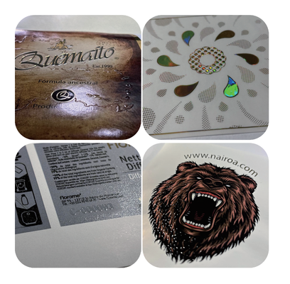 Impresora digital de inyección de tinta con estampado de lámina de barniz UV Velocidad de impresión máxima de 50 m/min Para embellecimiento de etiquetas