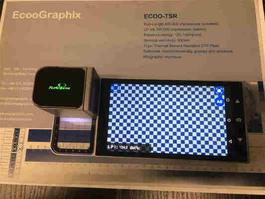 Densitómetro de planchas RePlate CTP con pantalla táctil LCD de alta definición 720p