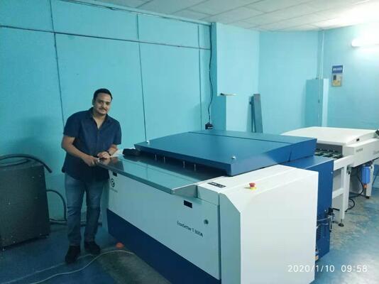 Computadora de 256 canales para impresión en offset, máquina CTP de placa térmica, 55 placas por hora y carga automática de placas, puntos cuadrados