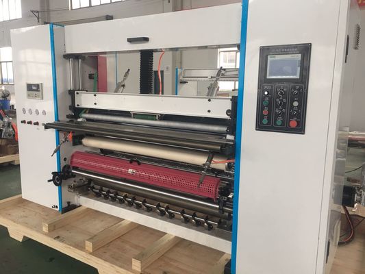 Papel termal auto-adhesivo de alta velocidad que raja la máquina el rebobinar