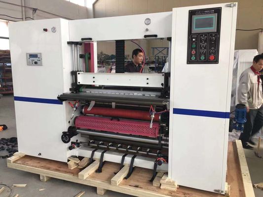 Cortadora rebobinadora hidráulica de papel térmico sin eje