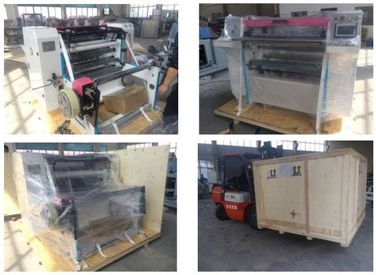 Papel termal del control del PLC de SIEMENS que raja y máquina el rebobinar