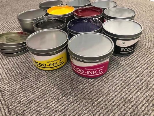 Tintas de impresión ULTRAVIOLETA de Sheetfed de la compensación seca rápida de CMYK 2.5kgs/Tin