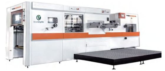 hoja automática de 800x580m m que sella la máquina que corta con tintas con el desmontaje