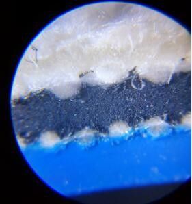 3 tierra del micrófono de la tela 1.7m m de la capa que imprime la manta de goma
