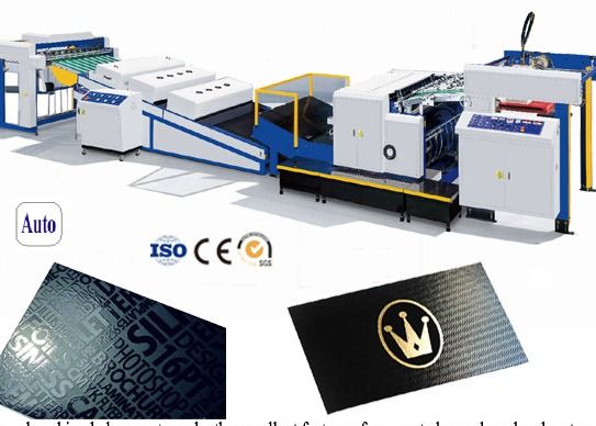 Máquina para el recubrimiento de cartón con barniz UV a base de agua