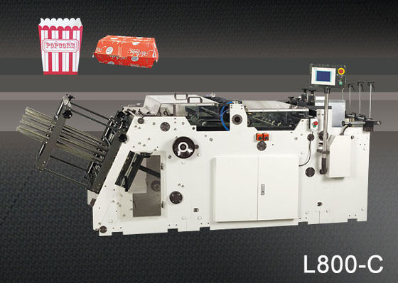 cartón de papel de la máquina de la fabricación de cajas 200pcs/min que erige la máquina