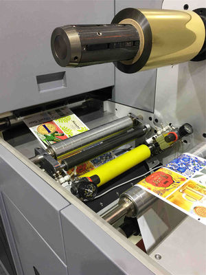 Máquina de impresión de etiquetas digitales con barniz braille