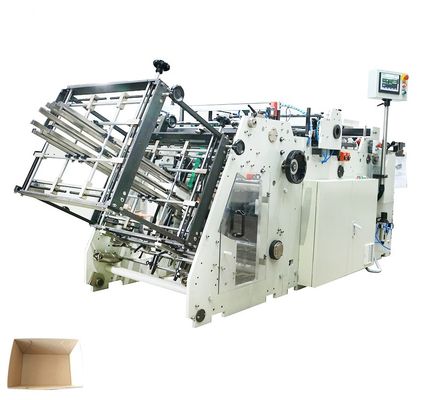 Ecoo 8w máquina de hacer cajas de papel de comida rápida máquina de levantar cartón